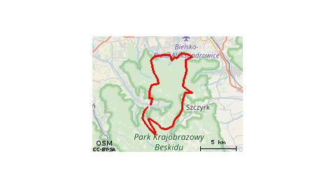 Bike Atelier MTB Maraton 2018 - Brenna - PRO on GPSies.com