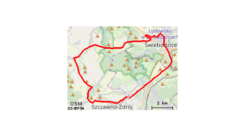 Piaskowa Góra - Przejazd Kolejowy Lubiechów 