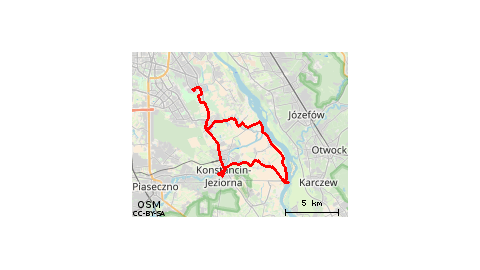 Wilanow- Karczew-Konstancin-Wilanow 28.07.2018