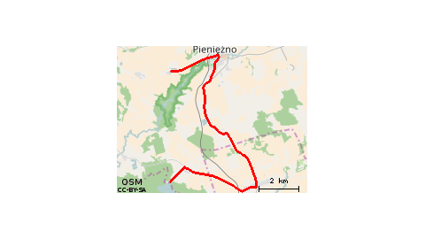 From Pieniężno to Lake Taftovo