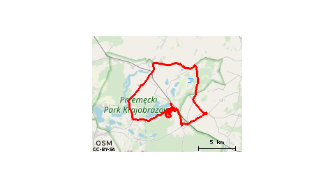 Boszkowo-Letnisko - Ujazdowo - Boszkowo-Letnisko - Las - Włoszakowice - Bukówiec Górny - Dłużyna - Trzebidza - Bucz - Sączkowo - Przemęt - Błotnica - Radomierz - Olejnica - Górsko - Dominice - Boszkowo-Letnisko - Ujazdowo 