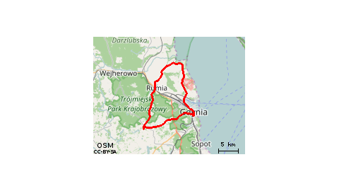 gdynia - koleczkowo- rewa- gdynia