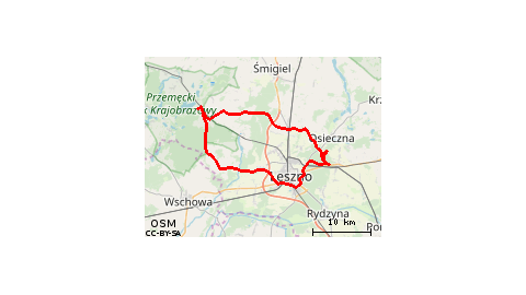 Boszkowo-Letnisko - Włoszakowice - Bukówiec Górny - Boguszyn - Błotkowo - Smyczyna - Mórkowo - Lipno - Klonówiec - Goniembice - Wyciążkowo - Trzebania - Zawody Real 64Sto MTB Maraton - Oglądanie Pierdzieli - Leszno - Strzyżewice - Święciechowa - Piotrowic