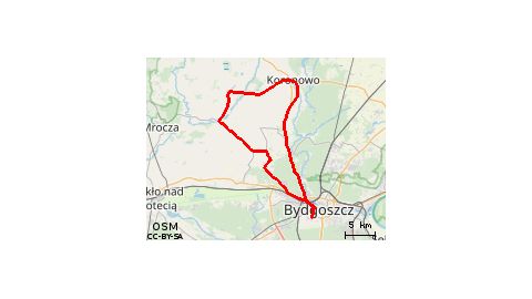 Koronowo, Wojnowo73.5 km