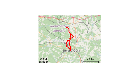 Zielona Góra - Niesulica - Zielona Góra