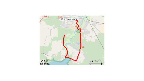 zalew na nowym rowerze