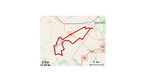 Sieradz - Drzązna - Kłocko - Sieradz