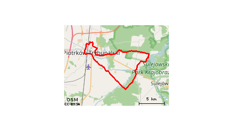 Piotrków -Barkowice-Kłudzice-Piotrków