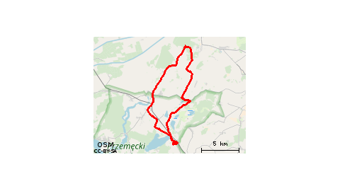 Boszkowo-Letnisko - Ujazdowo - Boszkowo - Bucz - Sączkowo - Kluczewo - Siekowo - Siekówko - Przemęt - Błotnica - Starkowo - Boszkowo-Letnisko - Ujazdowo - Boszkowo-Letnisko 