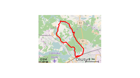 Pętla lasem przez wieś Redykajny 