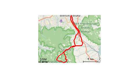 z Bielska na Skrzyczne