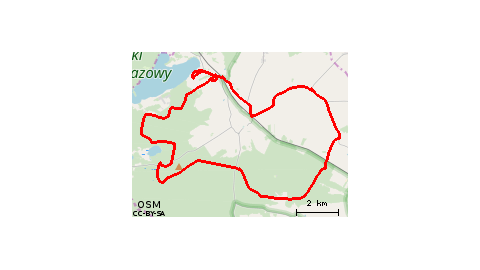 Boszkowo-Letnisko - Jezioro Dominickie - Ujazdowo - Grotniki - Włoszakowice - Bukówiec Górny - Sądzia - Lasy Włoszakowickie - Dominice - Ujazdowo 