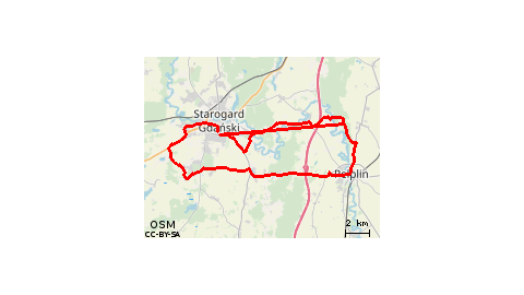 Starogard - Klonówka - Pelplin - Rokocin