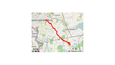 Jastrzębie - Drogomyśl (trzy wodospady)