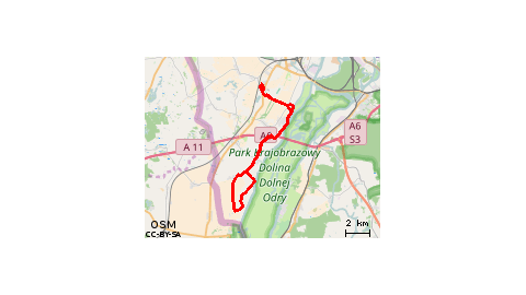 Szczecin Siadło Dolne szlak Bielika