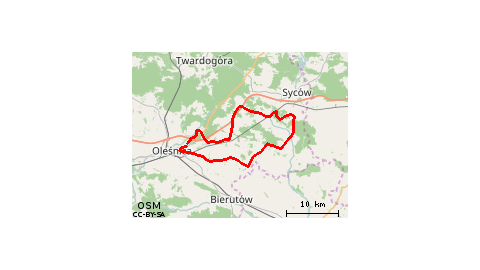 Oleśnica - Dziadowa Kłoda - Stradomia Wierzchnia