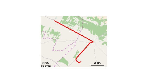 11,8 km [Załusków - Iłów - Słubice] 