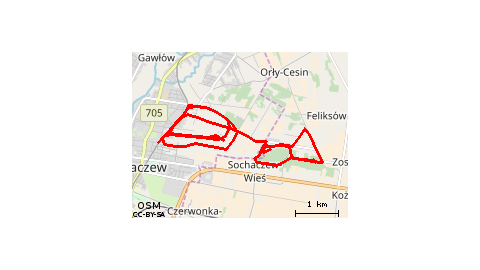 Teren drogi polne i lasy