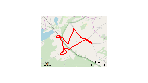Boszkowo-Letnisko - Włoszakowice - Bukówiec Górny - Dłużyna - Grotniki - Ujazdowo - Boszkowo-Letnisko 
