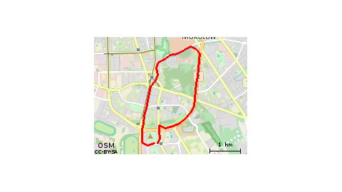 Ursynów-Mokotów - trasa 9,4 km