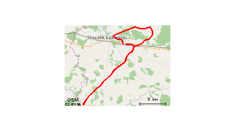 do Wilczysk i z powrotem + pętelka  