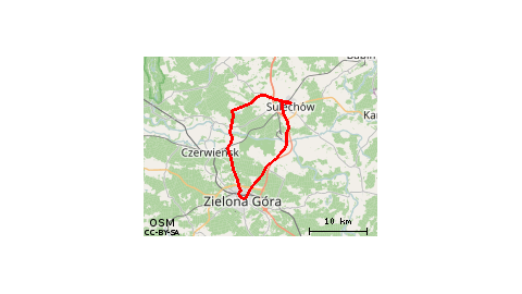 Sulechów - Zielona Góra - Pomorsko - Kije