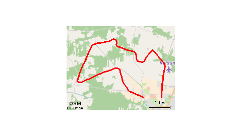 Bełchatów - Domiechowice - Jezioro Wizytka - Marianka - Bełchatów