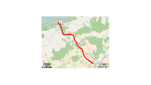 Słupsk - Ustka - along the Słupia River valley