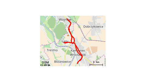 Wrocław-Kamieniec-Łany-Kamieniec-Wrocław