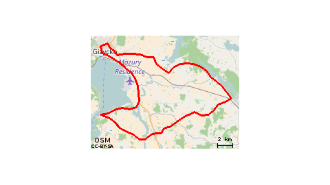 Rydzewo - Miłki - Wydminy - Giżycko - Ruda - Rydzewo