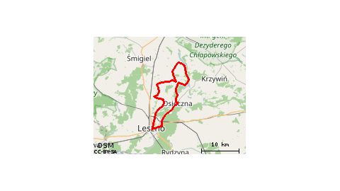 Szlak wzdłuż jezior