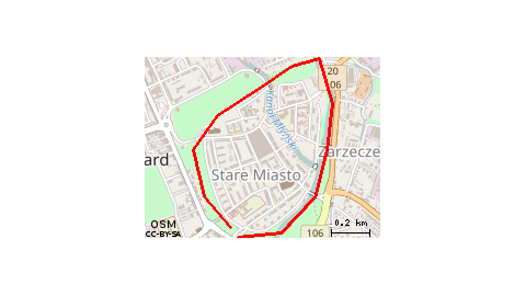 Stargard wokół Starego Miasta.