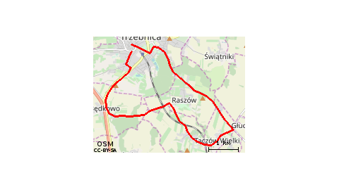 Trzebnica-Będkowo-Raszów-Brochocin-Taczów-Trzebnica