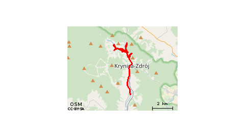Krynica Słotwiny Stara Droga Jastrzębia