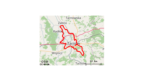 Tarnów-Łękawica-Komorów-Ilkowice-Tarnów