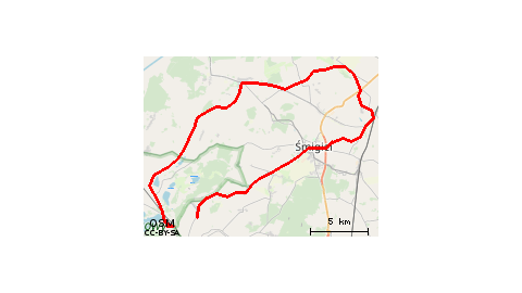 Grotniki - Dłużyna - Skarżyń - Nowe Szczepankowo - Stare Szczepankowo - Morownica - Śmigiel - Koszanowo - Bruszczewo - Przysieka Polska - Widziszewo - Ponin - Kobylinki - Stary Białcz - Skoraczewo - Nowy Białcz - Karśnice - Wilkowo Polskie - Celinki - Bor