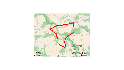 Orneta-Głodówko-Podągi-Łepno-Orneta