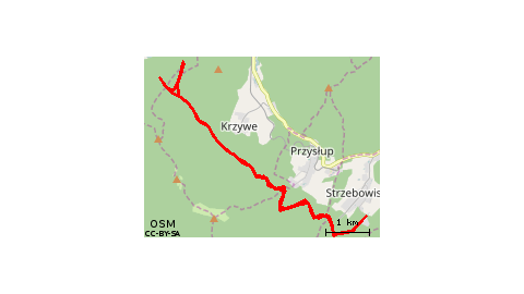 Strzebowiska - Pomnik katastrofy śmigłowca