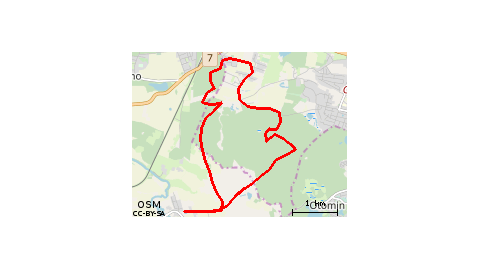 Kółko Las Otomin przez Smęgorzyno