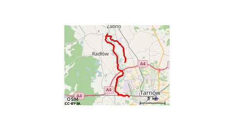 Moscice-Niedomice-Bskupice R.-VELO Dunajec-Moscice