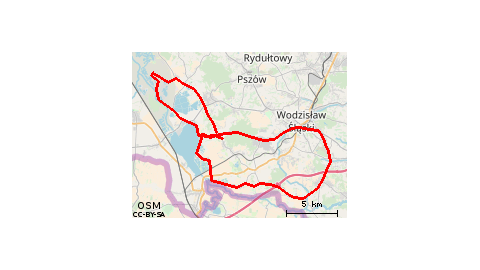 Rogów-Skrzyszów-Wodzisław-Nieboczowy-Rgw