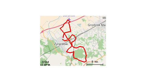 Żyrardów-Bieganów-Radziejowice-Baranów