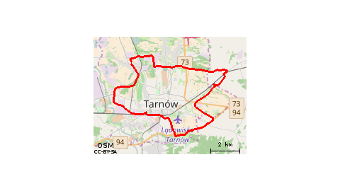 Tarnów - Wola Rzędzińska - Góra Św. Marcina Tarnów 