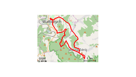 z Wałbrzycha do Jedliny Zdrój przez Góry Wałbrzyskie