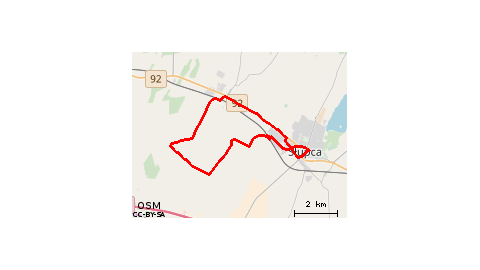 Słupca - Strzałkowo - Paruszewo - Skarboszewo - Słupca 