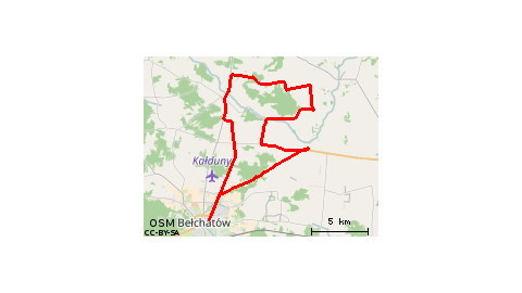 Bełchatów - Dziewuliny - Wdowin - Bełchatów