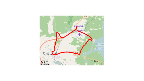 Gryźliny - Olsztynek - Mierki