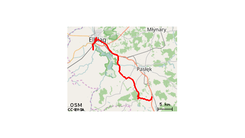 Zielonka Pasłęcka - Pochylenie Kanału Elbląskiego- Elbląg- Depresja w Raczkach- Elbląg 