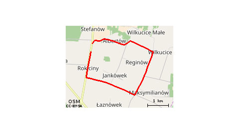 Rokiciny 108 B - Wilkucice - Janków -Rokiciny 108 B