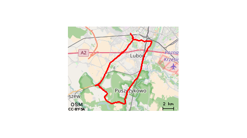 Junikowo-->Trasa Warty-->Jeziora WPN